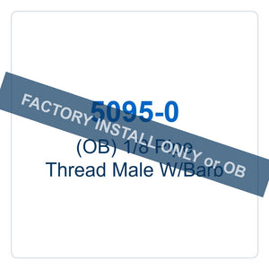 Walker Part # 5095-0 : (OB) 1/8 Pipe Thread Male W/Barb