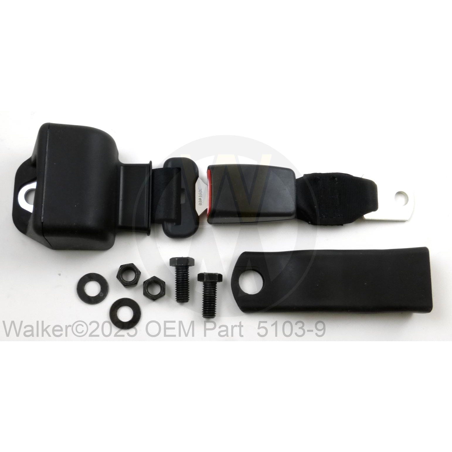 Walker Part # 5103-9 : Seat Belt Kit for Standard Seat