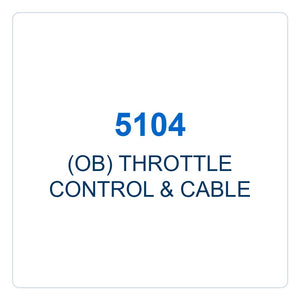 Walker Part # 5104 : (OB) THROTTLE CONTROL & CABLE