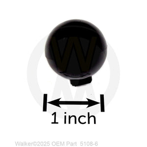 Walker Part # 5108-6 : (NR) Choke Cntrl Knob/Black