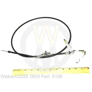 Walker Part # 5108 : THROTTLE CONTROL & CABLE/B&S