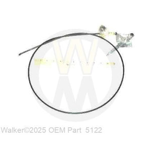 Walker Part # 5122 : CHOKE CONTROL & CABLE ASSY