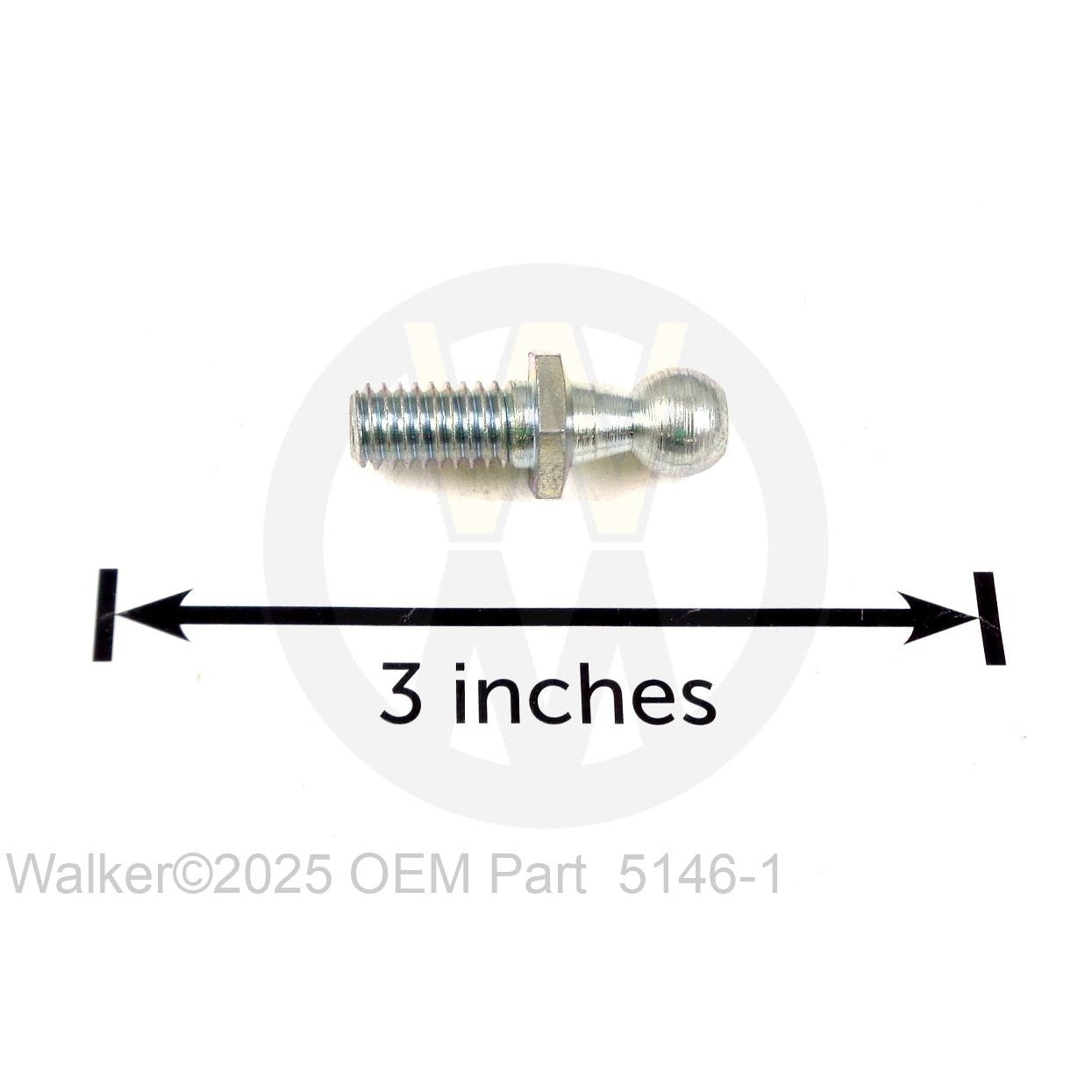 Walker Part # 5146-1 : 10MM BALL STUD X 3/4