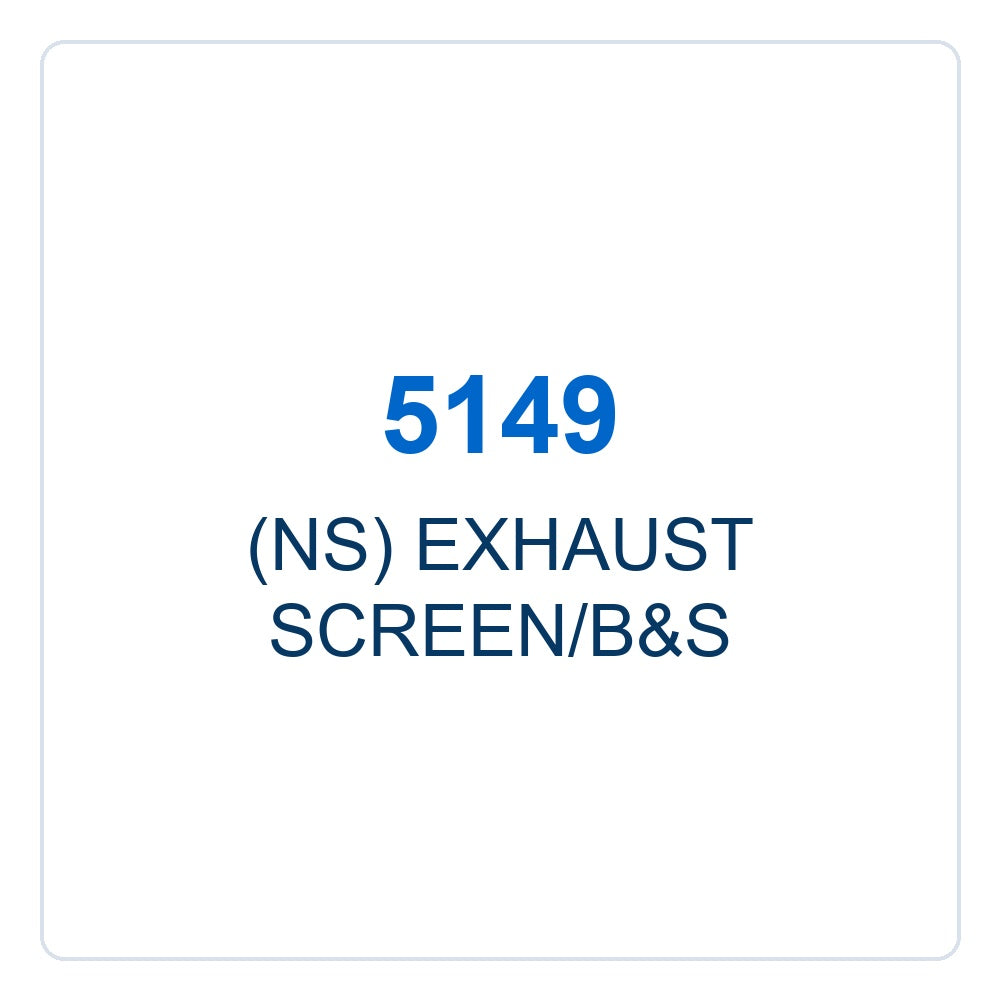 Walker Part # 5149 : (NS) EXHAUST SCREEN/B&S