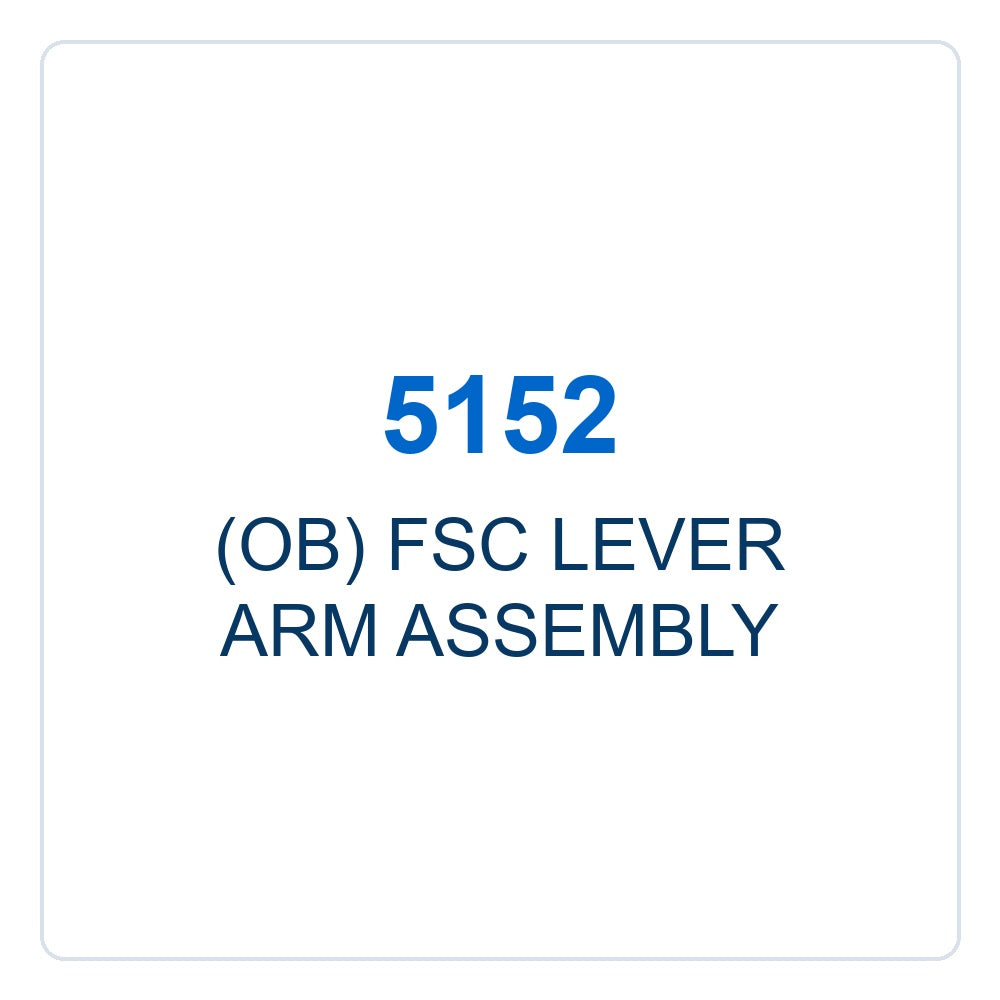 Walker Part # 5152 : (OB) FSC LEVER ARM ASSEMBLY