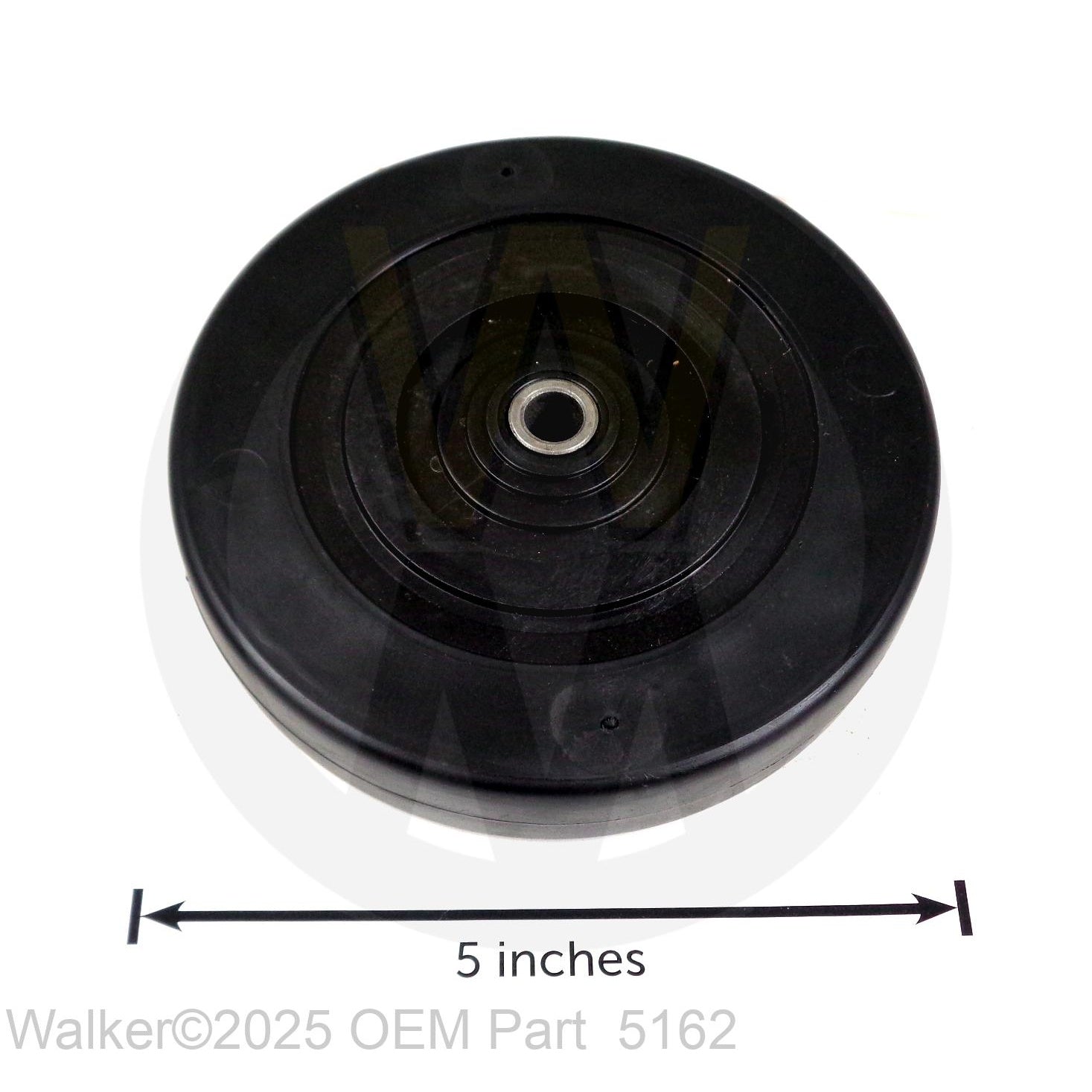Walker Part # 5162 : ROLLER WHEEL (5' RUBBER)