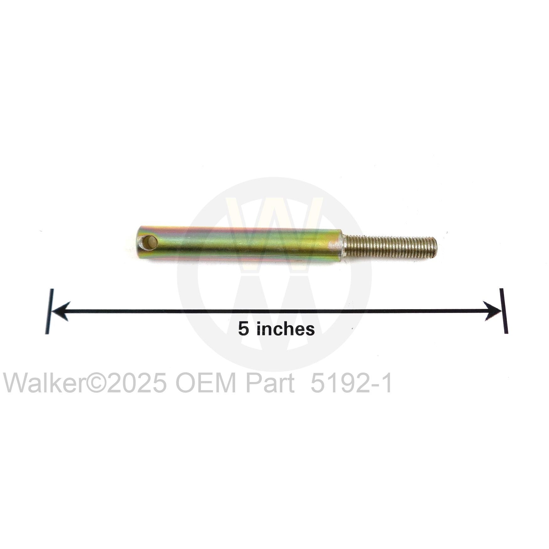Walker Part # 5192-1 : SPRING PLUNGER (MALE)