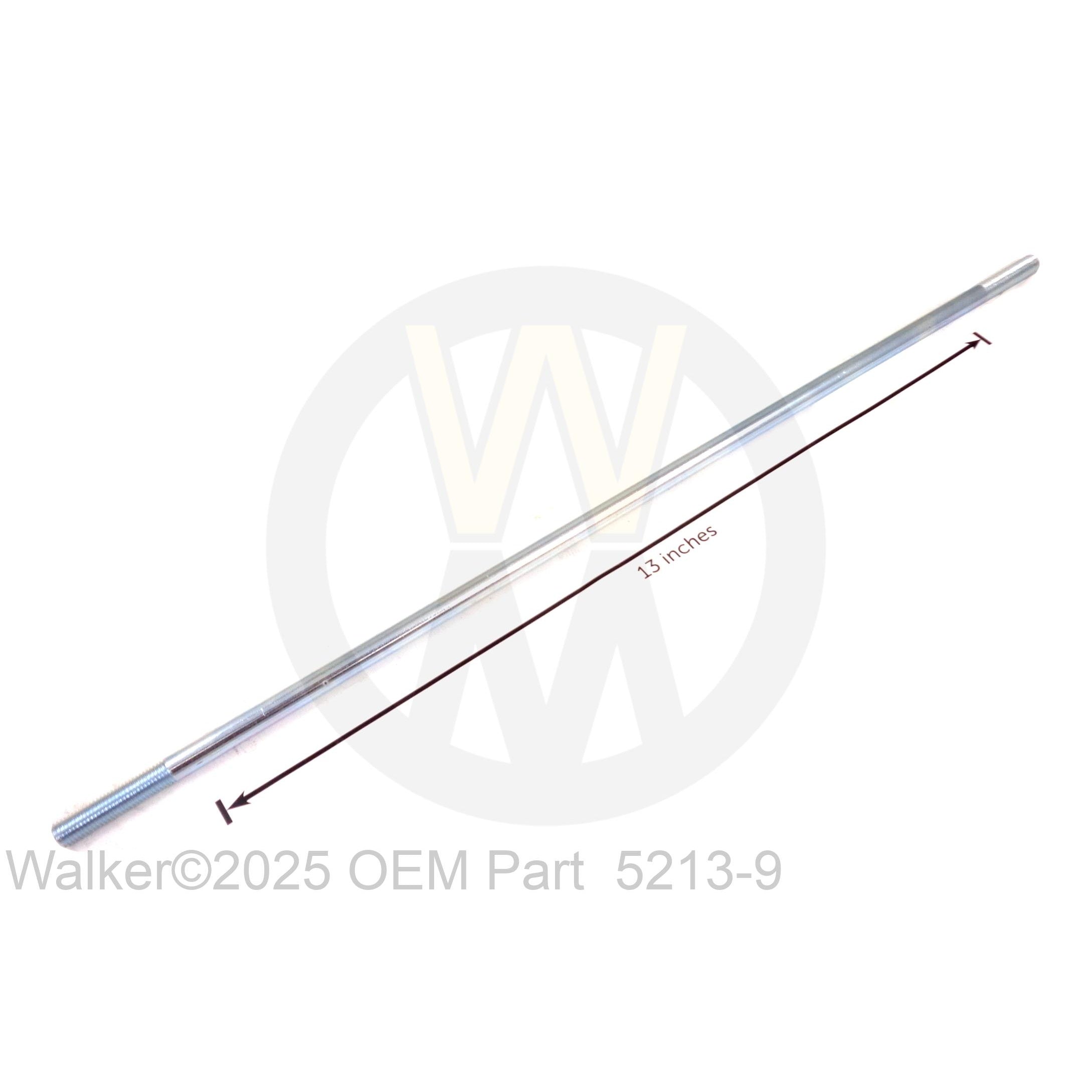 Walker Part # 5213-9 : Control Rod (16-1/2") 5/16 Threads