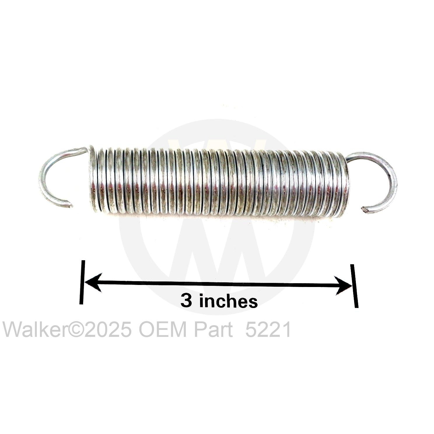 Walker Part # 5221 : EXTENSION SPRING (3/4x4)