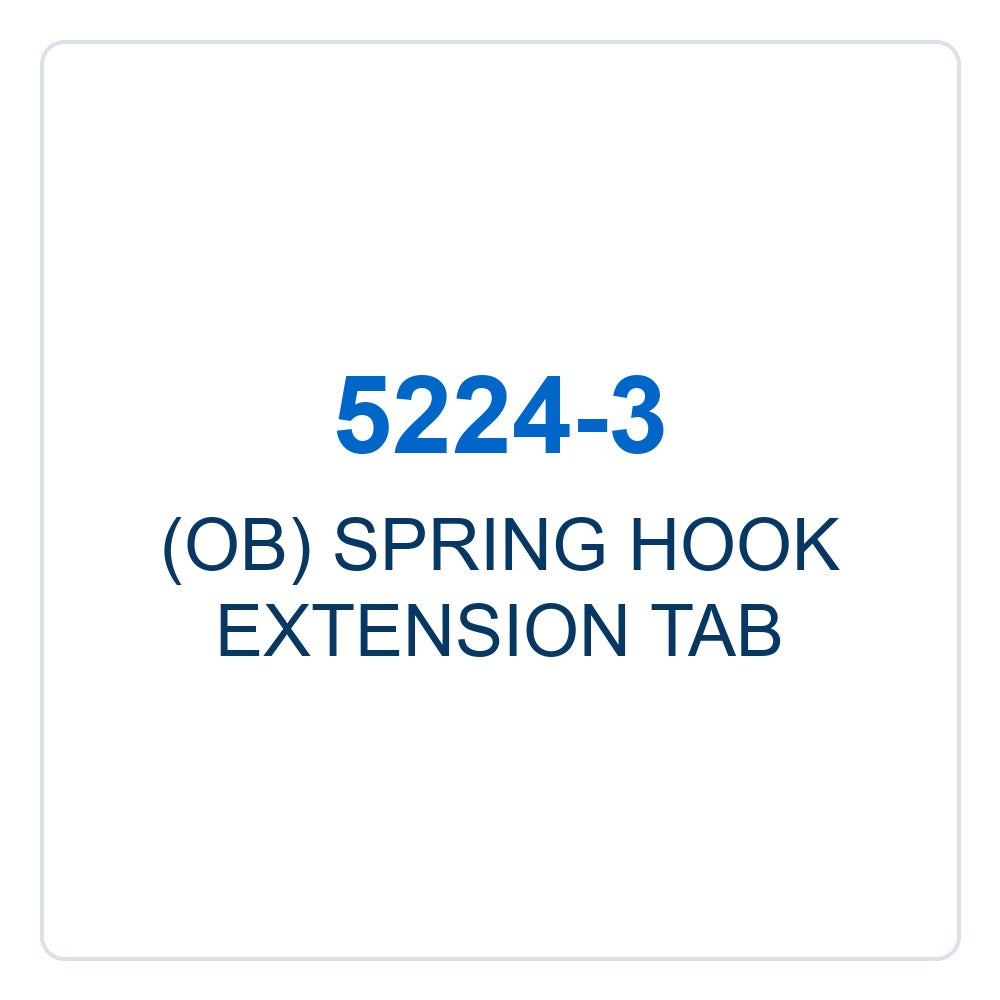 Walker Part # 5224-3 : (OB) SPRING HOOK EXTENSION TAB