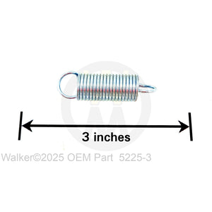 Walker Part # 5225-3 : RETURN SPRING (1/2x1.63)