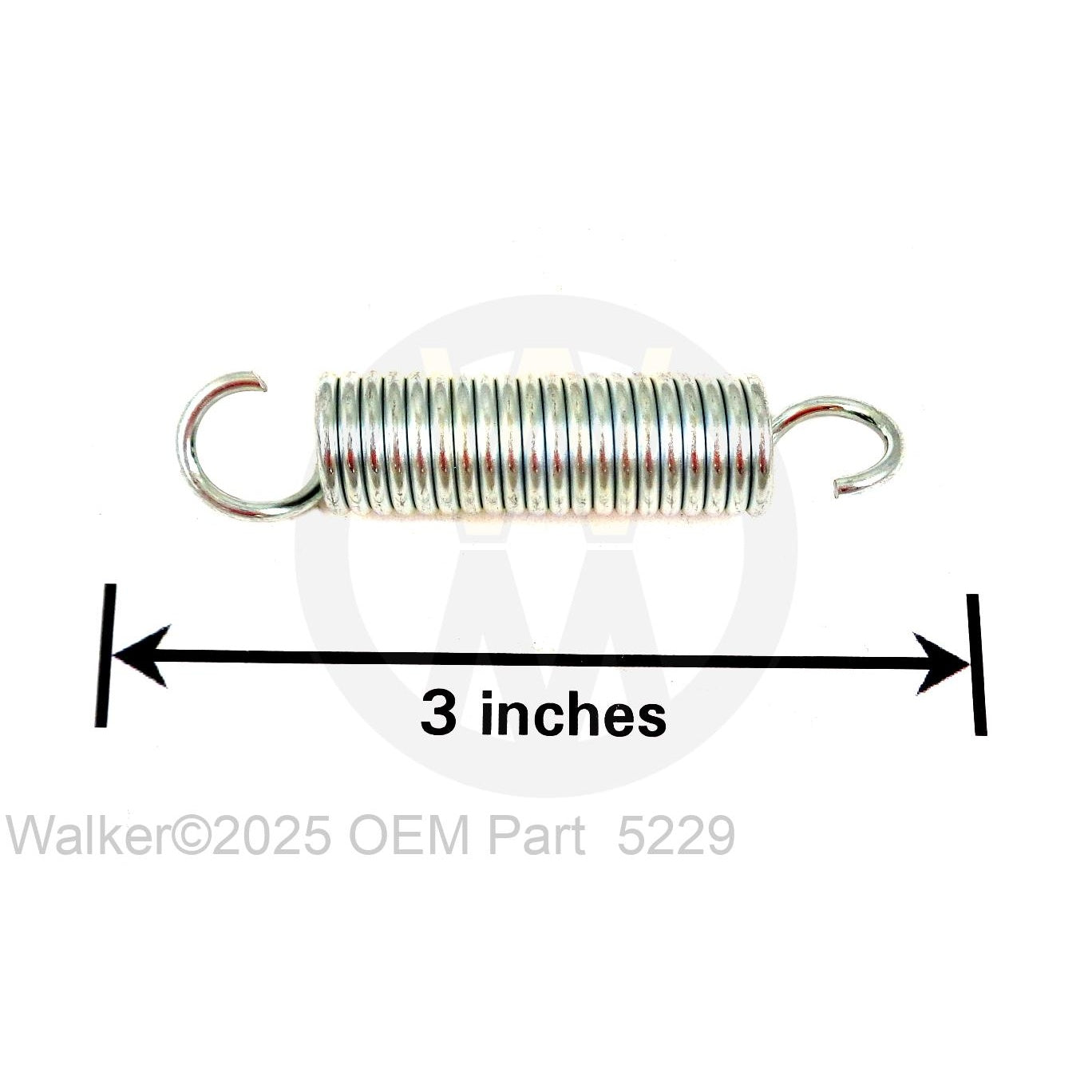 Walker Part # 5229 : EXTENSION SPRING ( 1/2x2-1/4)