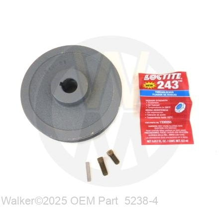 Walker Part # 5238-4 : (Use Part # to 5238-10 MS14 Pulley/Blower Wheel Upgrade Kit; and 5238-11 MS14 NC Pulley/PTO Shaft Upgrade Kit) PTO Drive Pulley (5B)