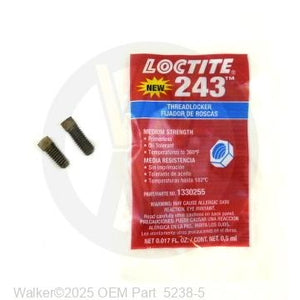 Walker Part # 5238-5 : MS PTO Pulley Set Screw Kit. USE: (1) F163 (1) F114