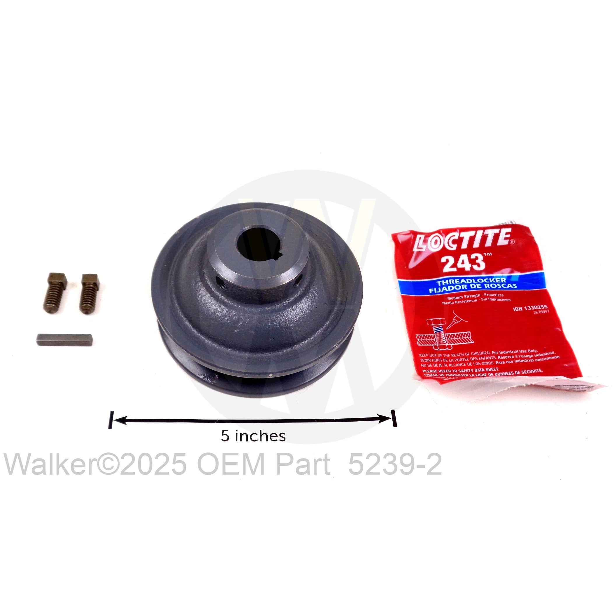 Walker Part # 5239-2 : BLOWER PULLEY, OFFSET HUB