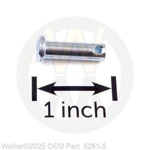 Walker Part # 5281-5 : CLEVIS PIN (1/4x0.80)