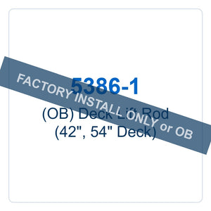 Walker Part # 5386-1 : (OB) Deck Lift Rod (42", 54" Deck)