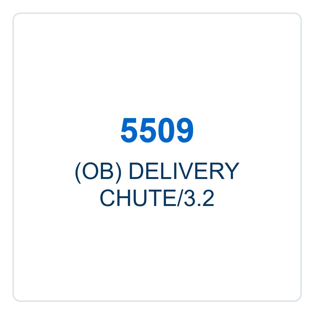 Walker Part # 5509 : (OB) DELIVERY CHUTE/3.2