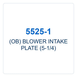 Walker Part # 5525-1 : (OB) BLOWER INTAKE PLATE (5-1/4)