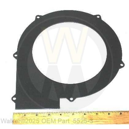 Walker Part # 5525-3 : (NR) FACEPLATE/9' BLOWER  (6-1/2)