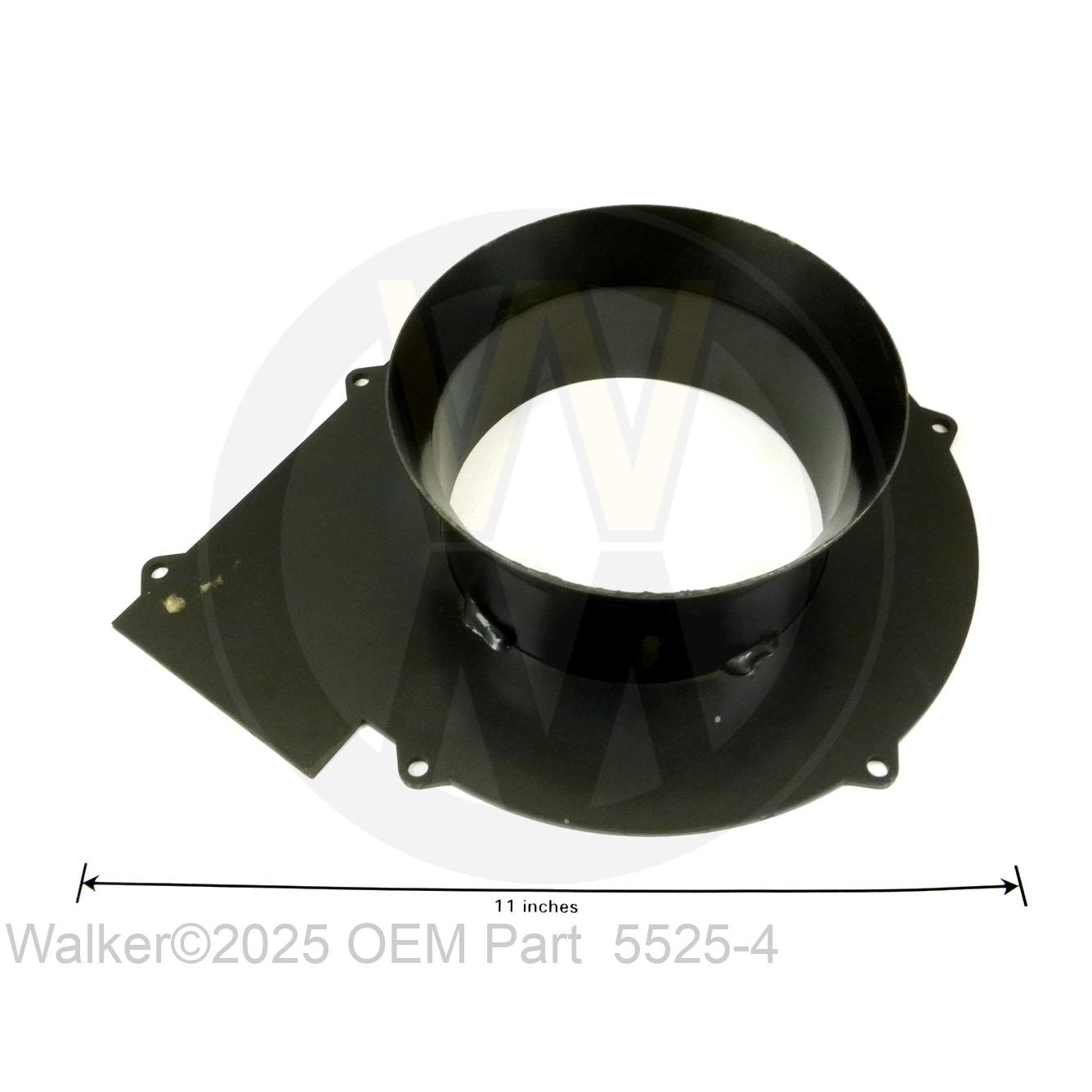 Walker Part # 5525-4 : (NR) FACEPLATE & INTAKE/9'  (5-1/4)