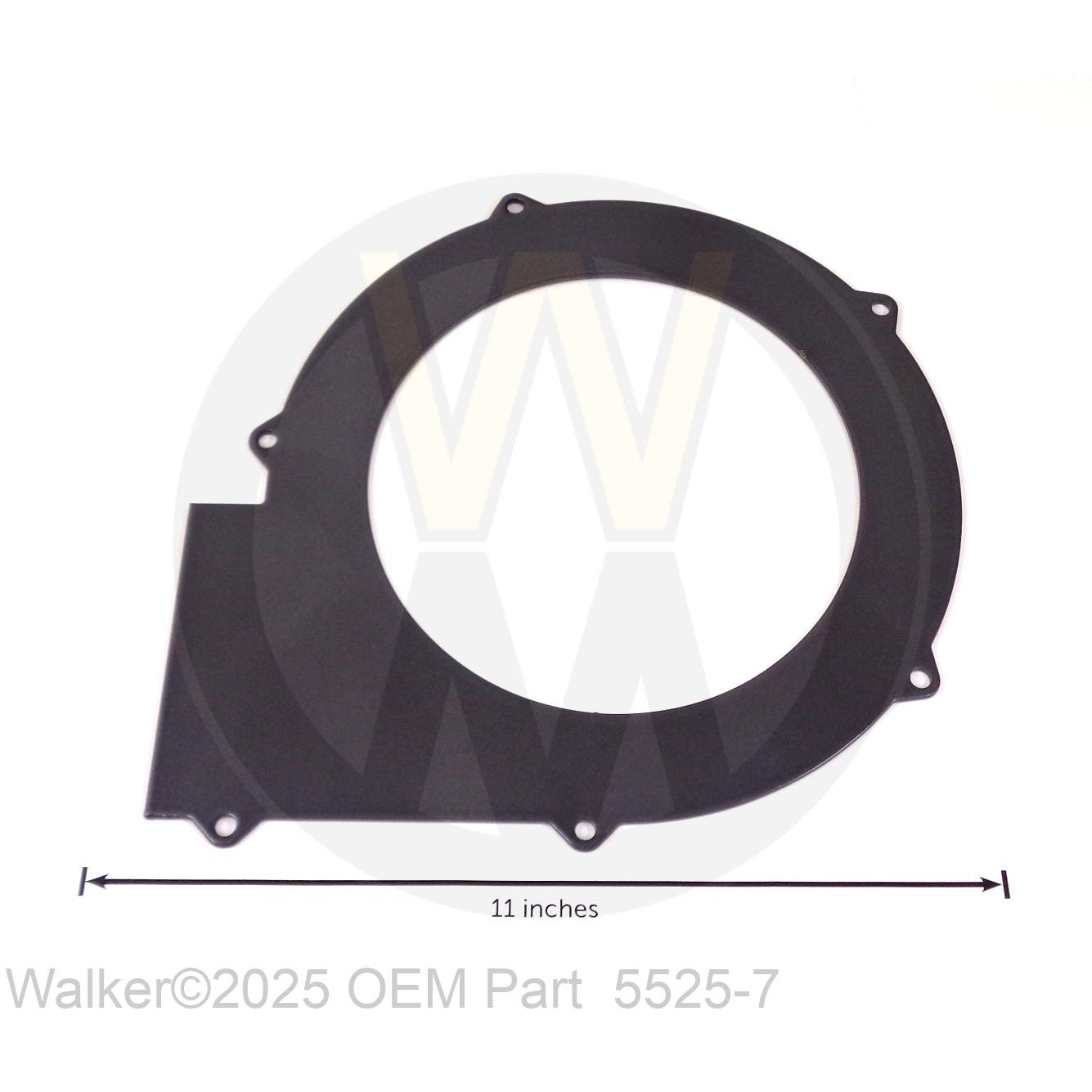Walker Part # 5525-7 : FACEPLATE/9' BLOWER (6-1/2)