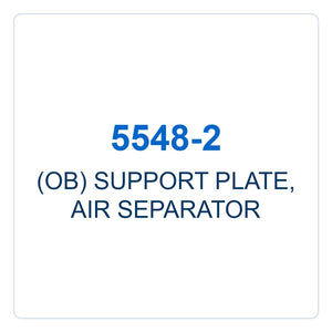 Walker Part # 5548-2 : (OB) SUPPORT PLATE, AIR SEPARATOR
