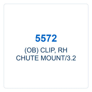 Walker Part # 5572 : (OB) CLIP, RH CHUTE MOUNT/3.2
