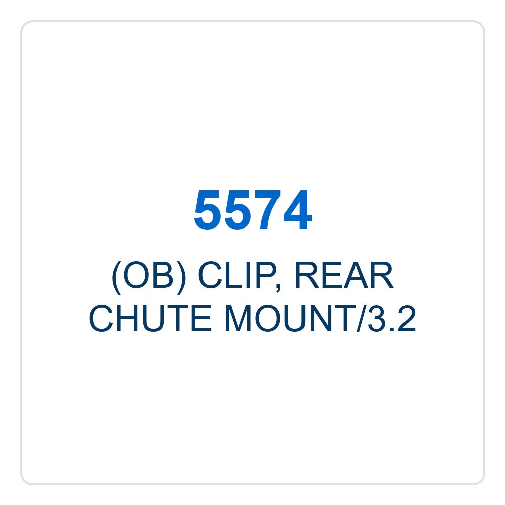 Walker Part # 5574 : (OB) CLIP, REAR  CHUTE MOUNT/3.2