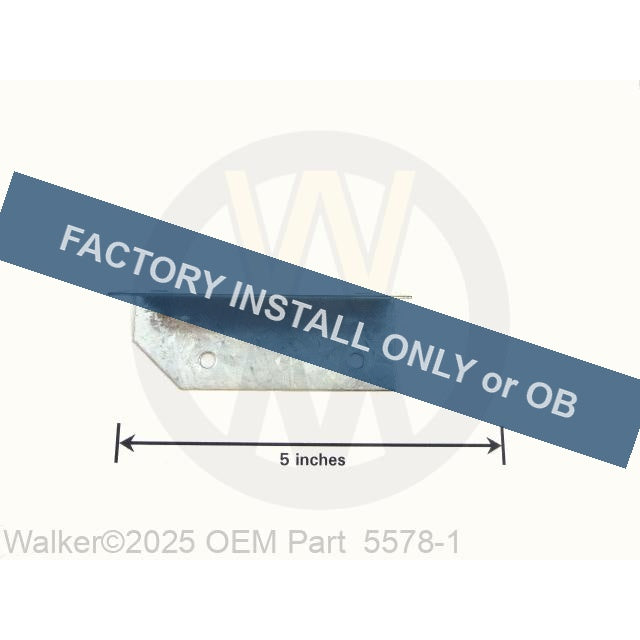 Walker Part # 5578-1 : Rear Clip Notched, Chute Mount
