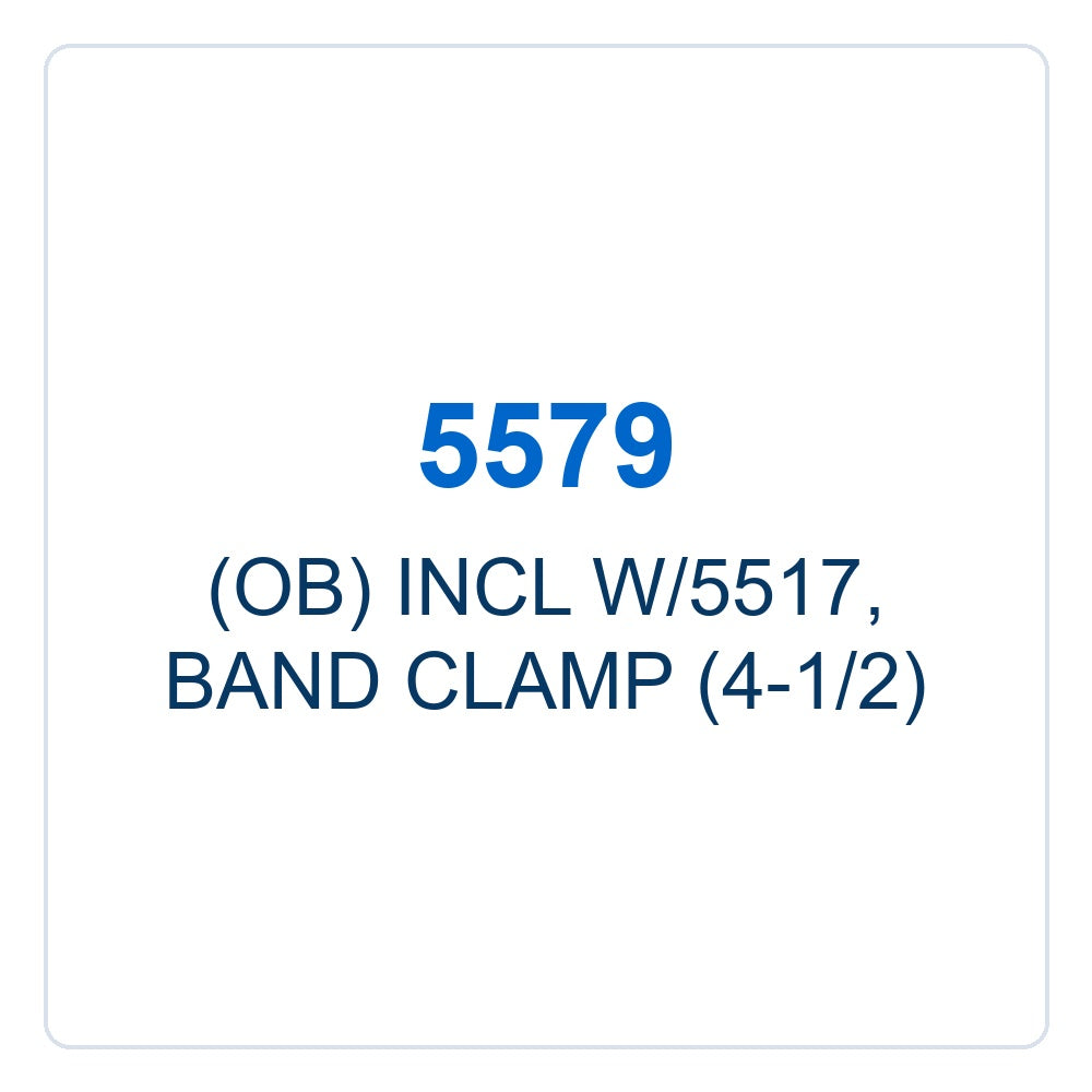 Walker Part # 5579 : (OB) INCL W/5517, BAND CLAMP (4-1/2)