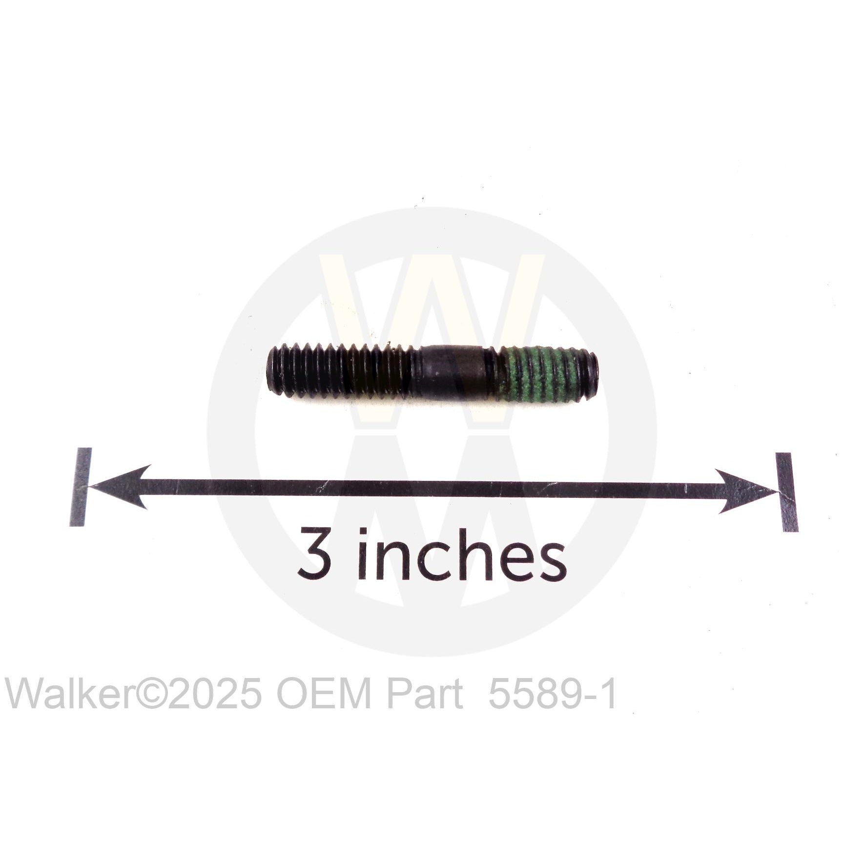 Walker Part # 5589-1 : 1/4-20x1-1/2' Stud (Threadlocker)