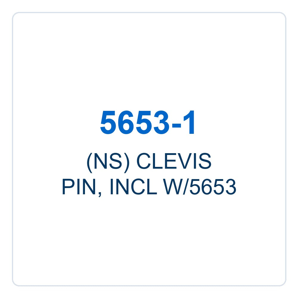 Walker Part # 5653-1 : (NS) CLEVIS PIN, INCL W/5653
