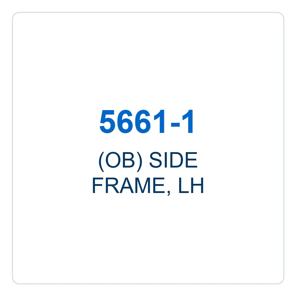 Walker Part # 5661-1 : (OB) SIDE FRAME, LH