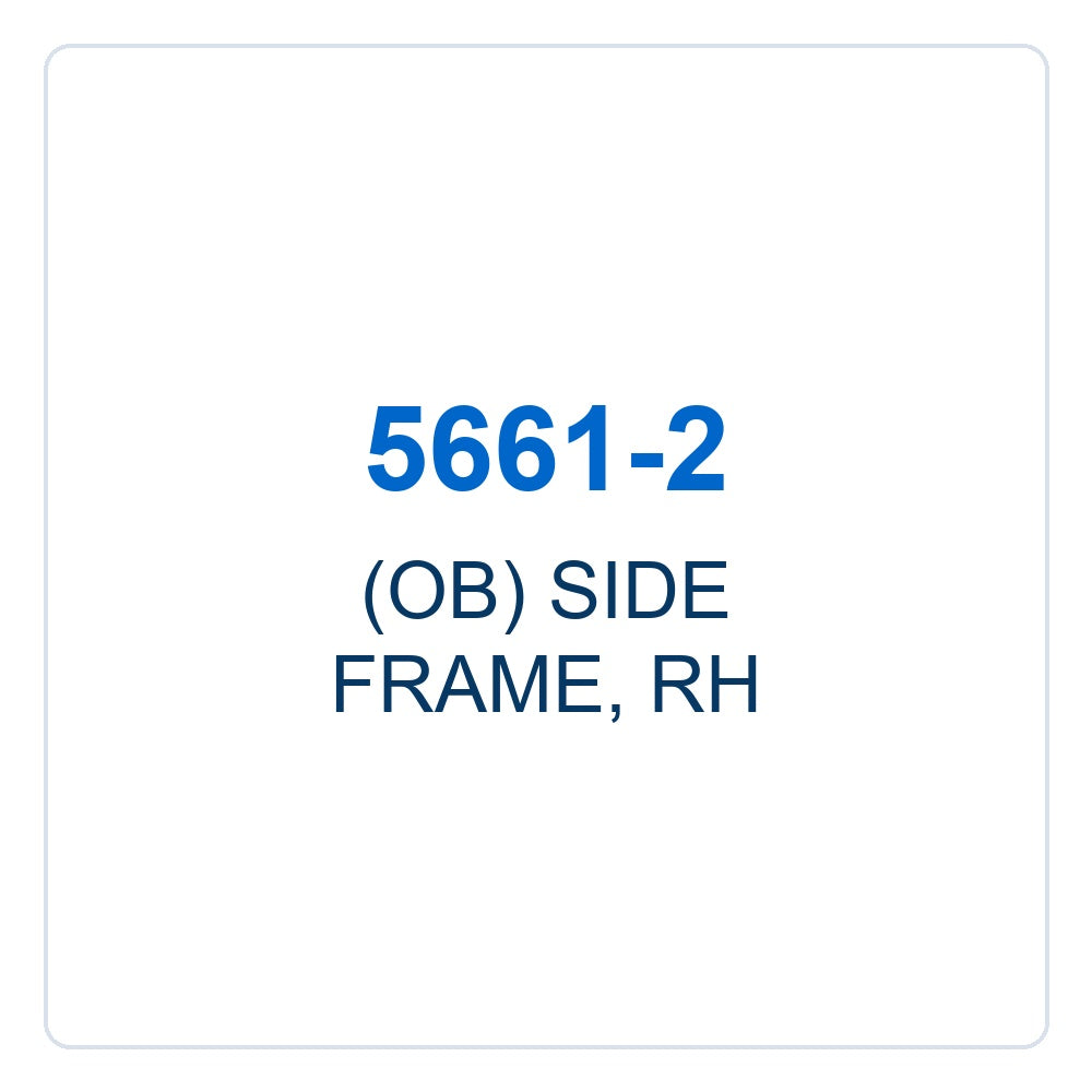 Walker Part # 5661-2 : (OB) SIDE FRAME, RH