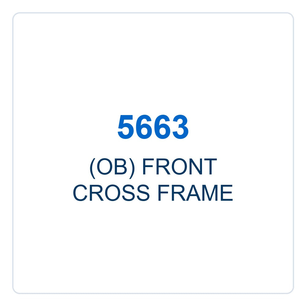 Walker Part # 5663 : (OB) FRONT CROSS FRAME