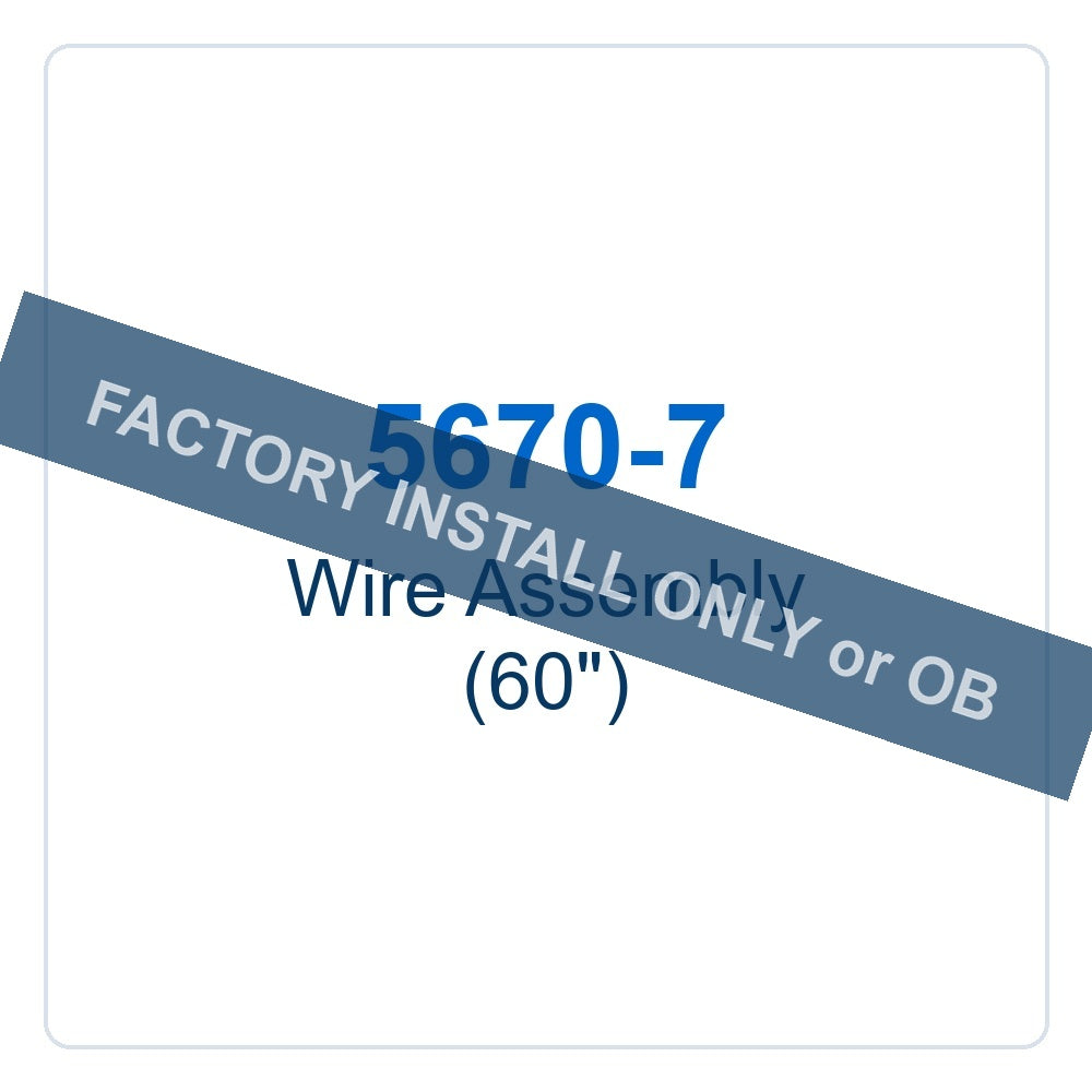 Walker Part # 5670-7 : Wire Assembly (60")