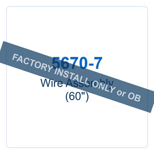Walker Part # 5670-7 : Wire Assembly (60")