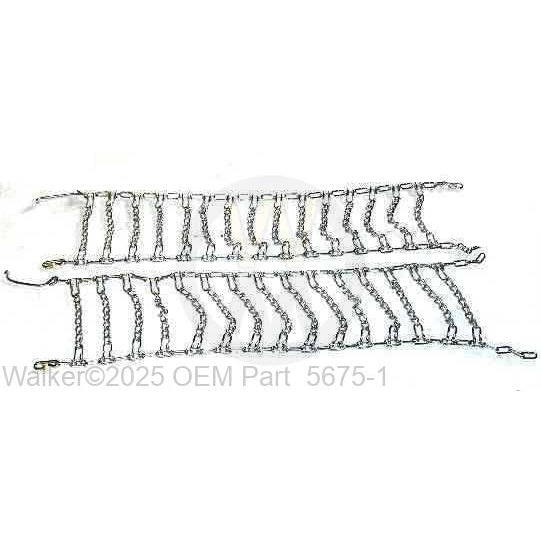 Walker Part # 5675-1 : TIRE CHAINS (18 X 6.50-8)