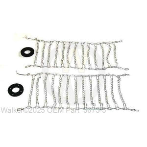 Walker Part # 5675-3 : TIRE CHAINS W/SPACERS (18x9.50-8)