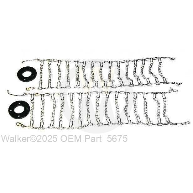 Walker Part # 5675 : TIRE CHAINS W/SPACERS (18x6.50-8)