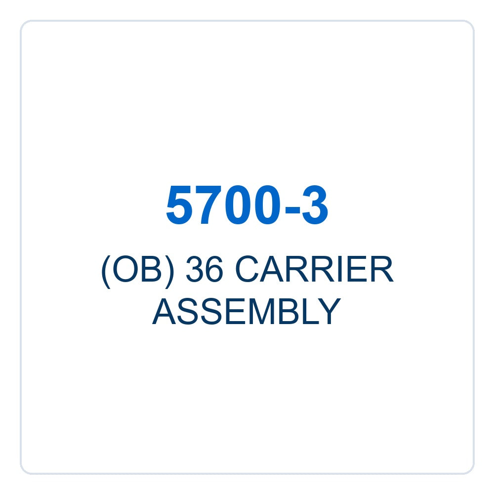Walker Part # 5700-3 : (OB) 36 CARRIER ASSEMBLY