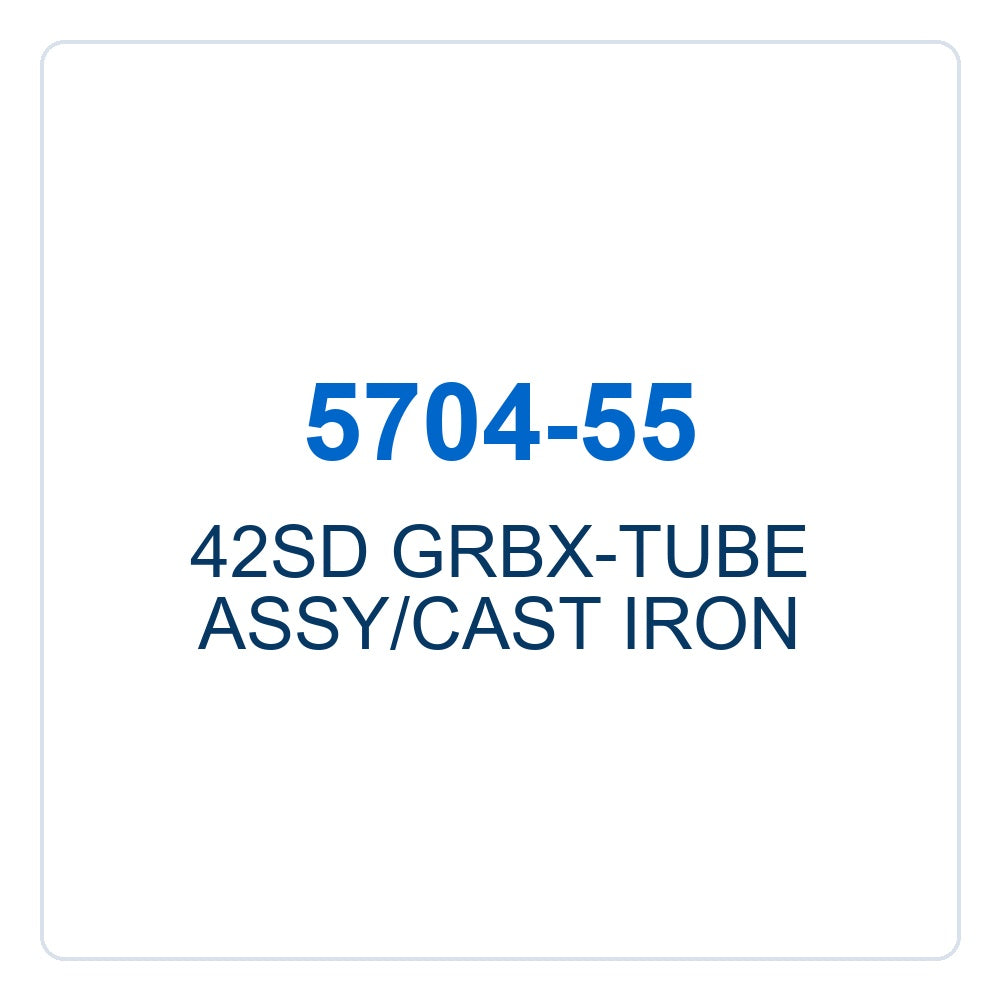 Walker Part # 5704-55 : 42SD GRBX-TUBE ASSY/CAST IRON