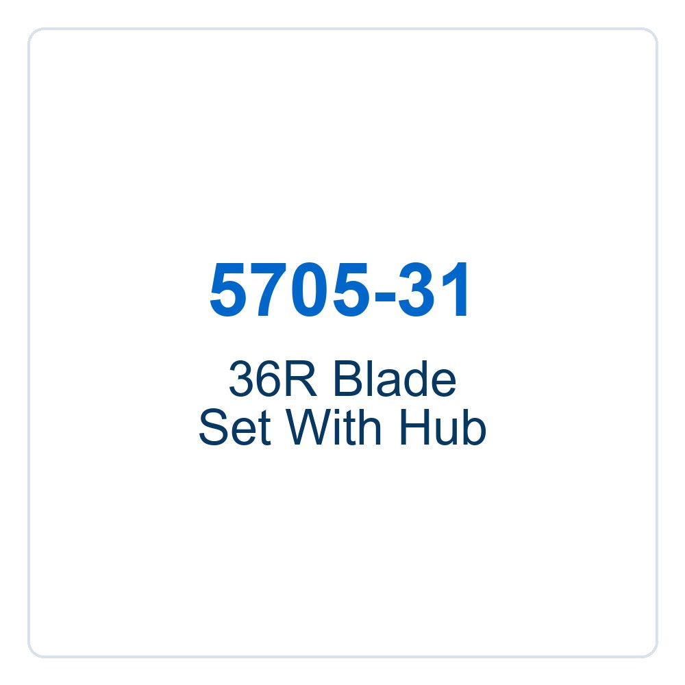 Walker Part # 5705-31 : 36R Blade Set With Hub