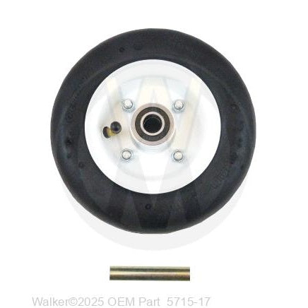 Walker Part # 5715-17 : (SU5715-24) Caster Wheel/Pnue 8x3.00-4 With Axle Spacer Tube