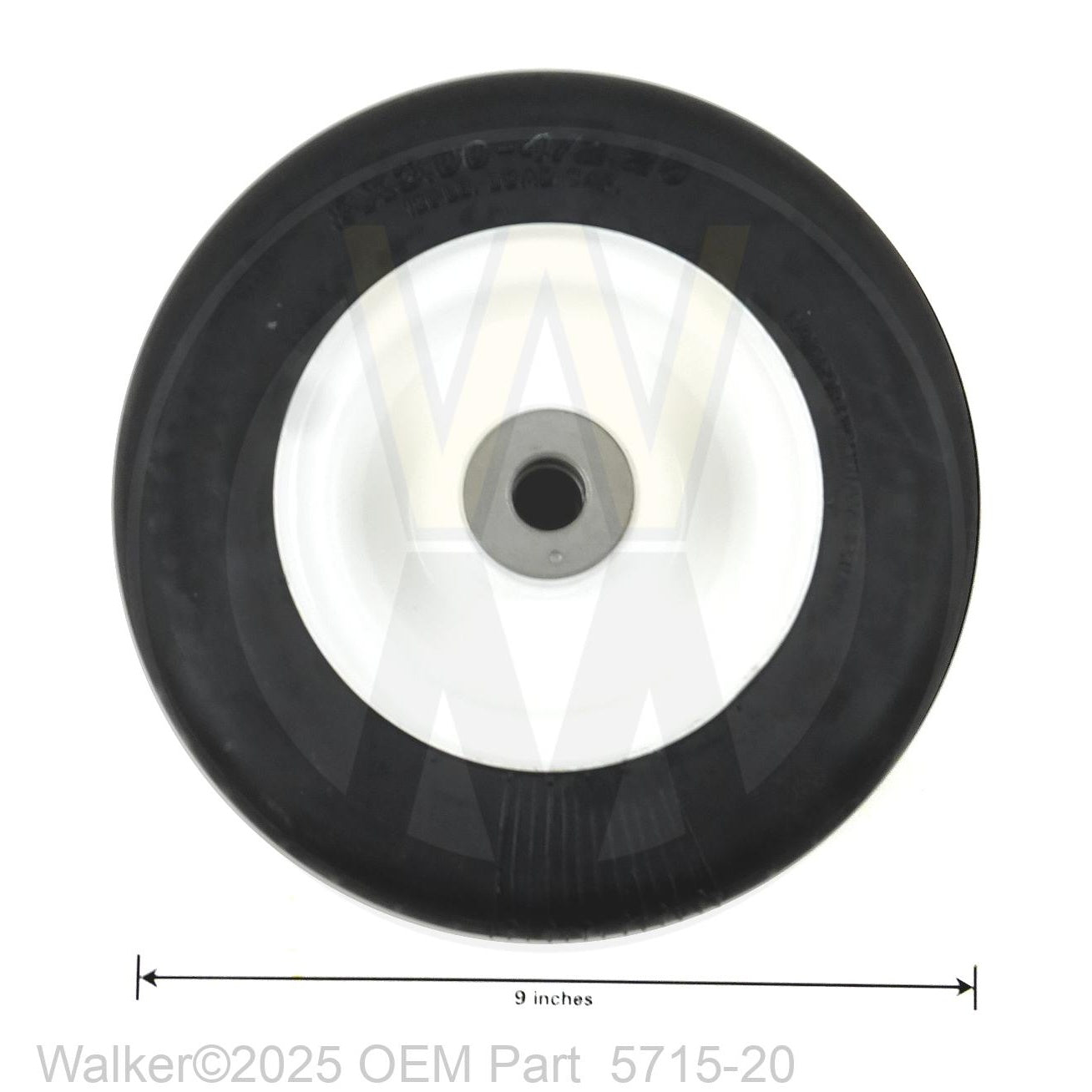Walker Part # 5715-20 : Caster Wheel/MR Hollowmatic 8x3.00-4