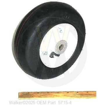 Walker Part # 5715-4 : (SU5715-24) Caster Wheel/Pnue 8x3.00-4 With Axle Spacer Tube