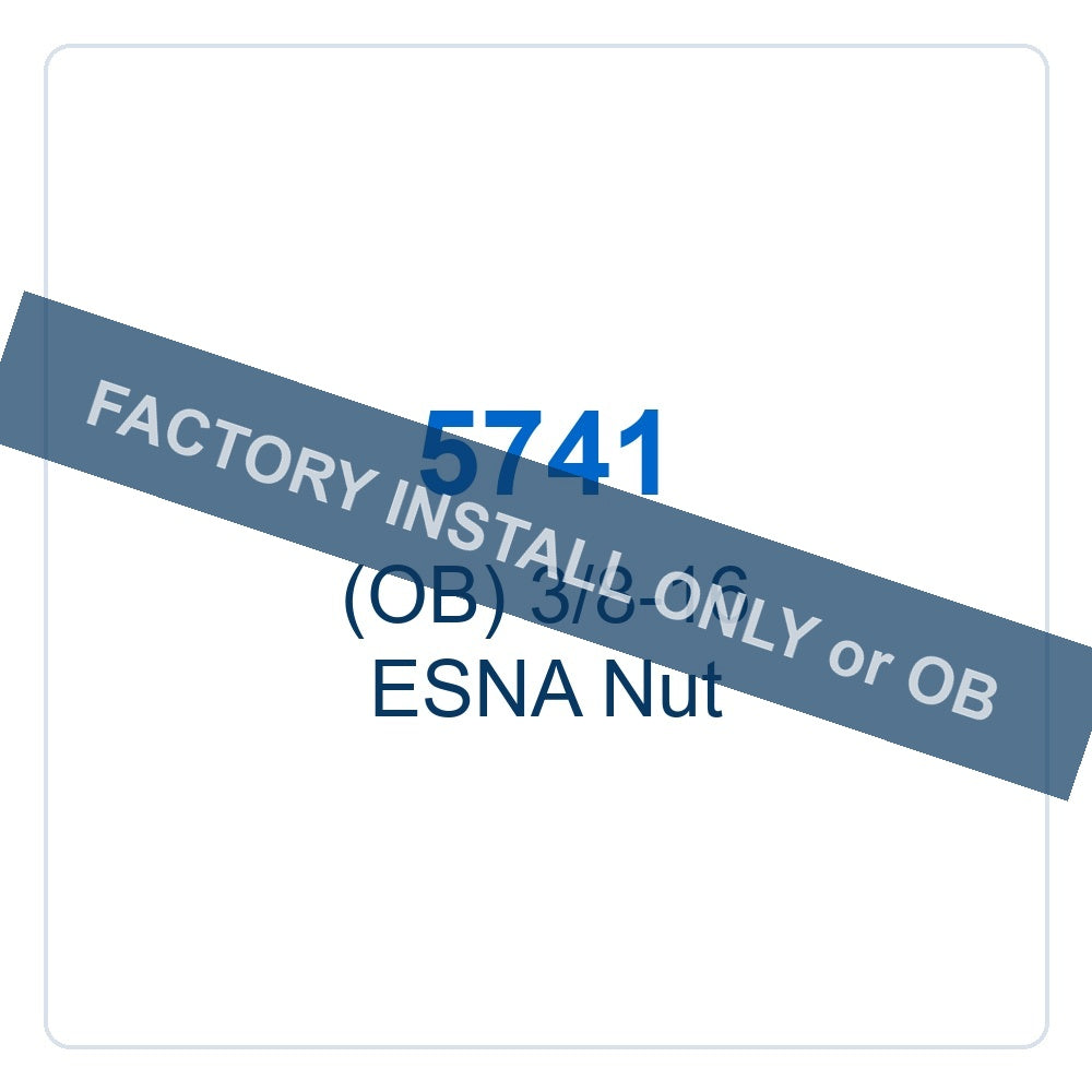 Walker Part # 5741 : (OB) 3/8-16 ESNA Nut