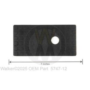 Walker Part # 5747-12 : RUBBER MAT (3X6)