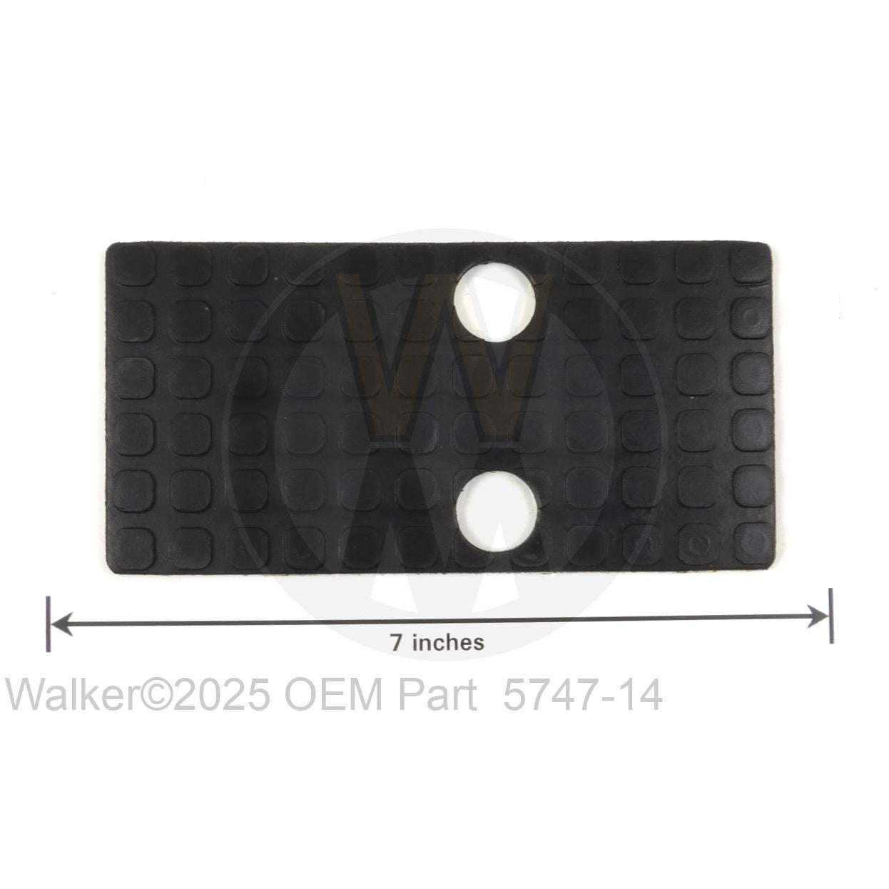Walker Part # 5747-14 : RUBBER MAT (3X6)